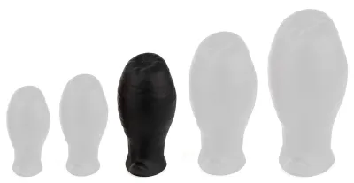 Plug EGG ASS M 9.5 x 5.3cm Noir