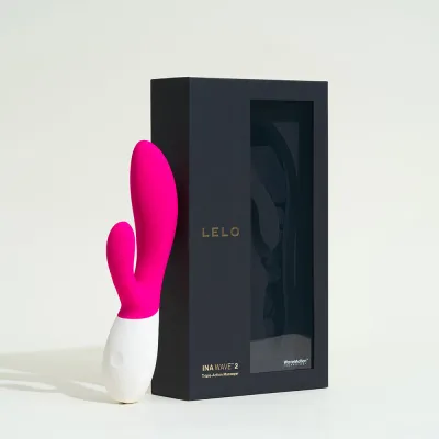 Rabbit Ina Wave 2 de Lelo - 20 cm Rose