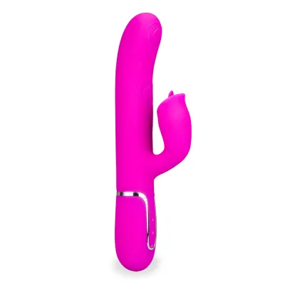 Vibromasseur rabbit percuteur et langue Bomb