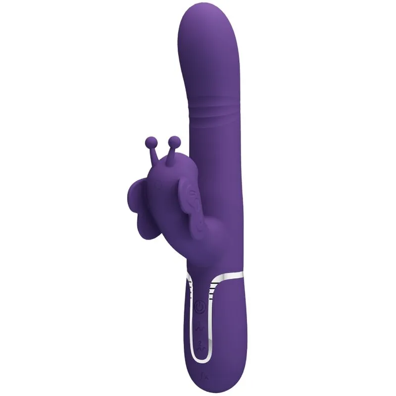 Rabbit Vibrant Pretty Love Papillon Multifonction Violet