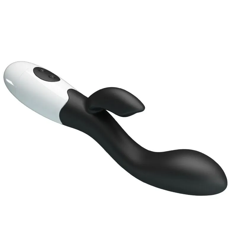Vibromasseur Double Stimulation Brighty Noir - Pretty Love