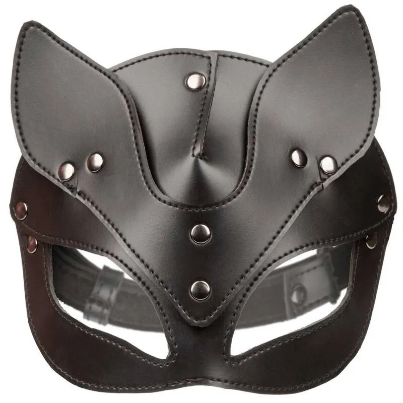 Masque Chat Euphoria Cuir Végétalien - CalExotics