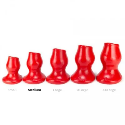 Plug Tunnel Pig-Hole Rouge Medium - 8 x 5.5 cm