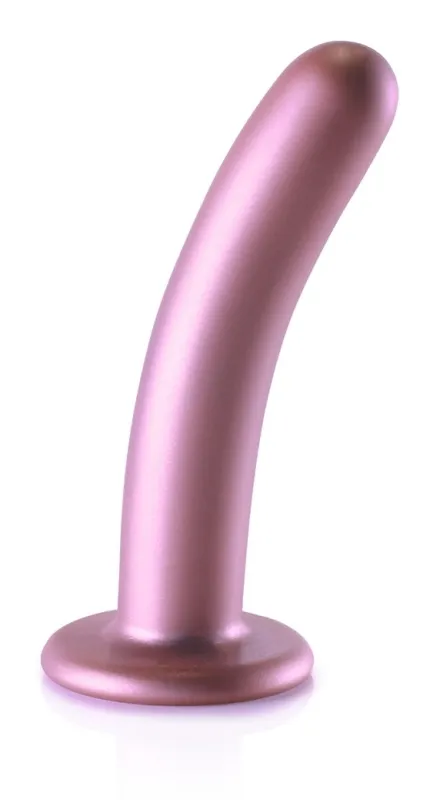 Plug en silicone SMOOTH G-SPOT M 14.5 x 3cm Rose