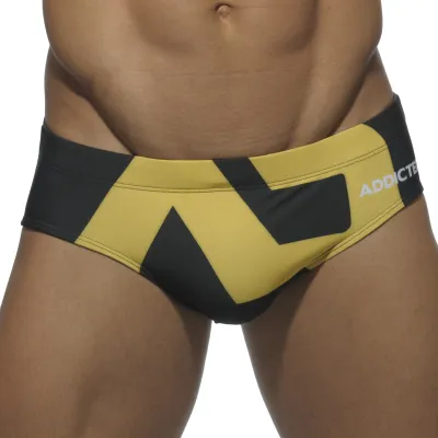 Addicted Shorty de bain Logo Giant AD Noir