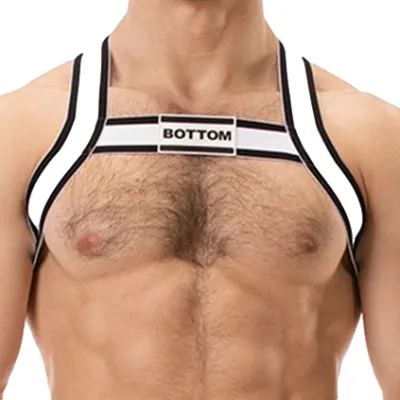 Barcode Berlin Harnais élastique BOTTOM Noir-Blanc