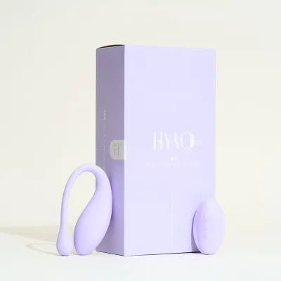 Oeuf vibrant télécommandé Tao de HYYO - Télécommande : 6,1 x 3,6 cm; Oeuf : 3,7 x 10 cm Lilas