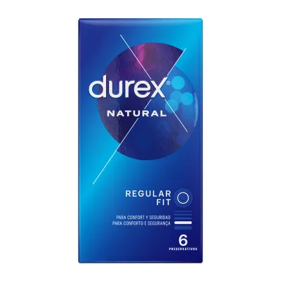 Préservatifs Natural Regular Fit boîte de 6 - Durex