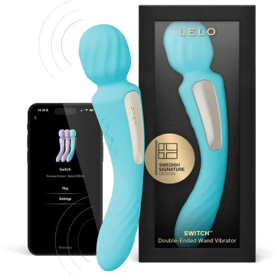 Wand 2-en-1 Switch de Lelo - 8,3 cm Bleu