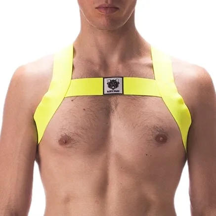 Barcode Berlin Harnais élastique LEONSH Jaune Neon