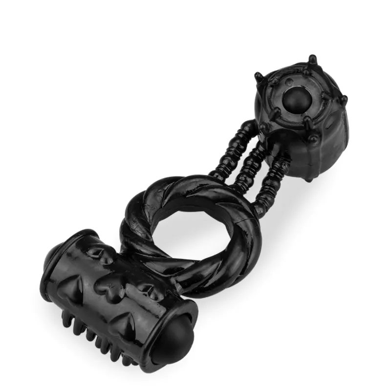 Anneau ring vibrant double stimulation