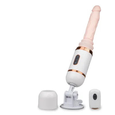 Fucking machine télécommandée Julian gode vaginal ou anal homme ou femme - Blanc