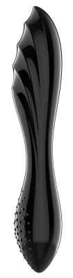 Gode en verre DAZZLING CRYSTAL 1 Satisfyer 18 x 3.6cm Noir