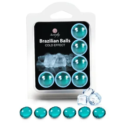 Boules de massage rafraîchissantes Brazilian Balls x6 - Secret Play