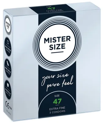 Préservatifs MISTER SIZE 47mm x3