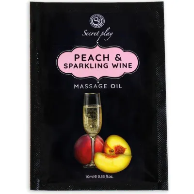 Dosette Huile de massage SECRET PLAY Pêche-Vin pétillant 10ml