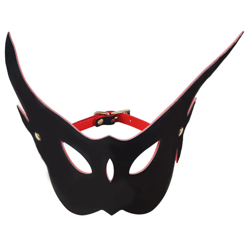 Masque LONG EARED OWL Noir et Rouge