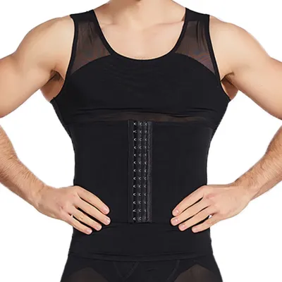 NoGenderWear Débardeur Gainant MESH TIGHT Noir