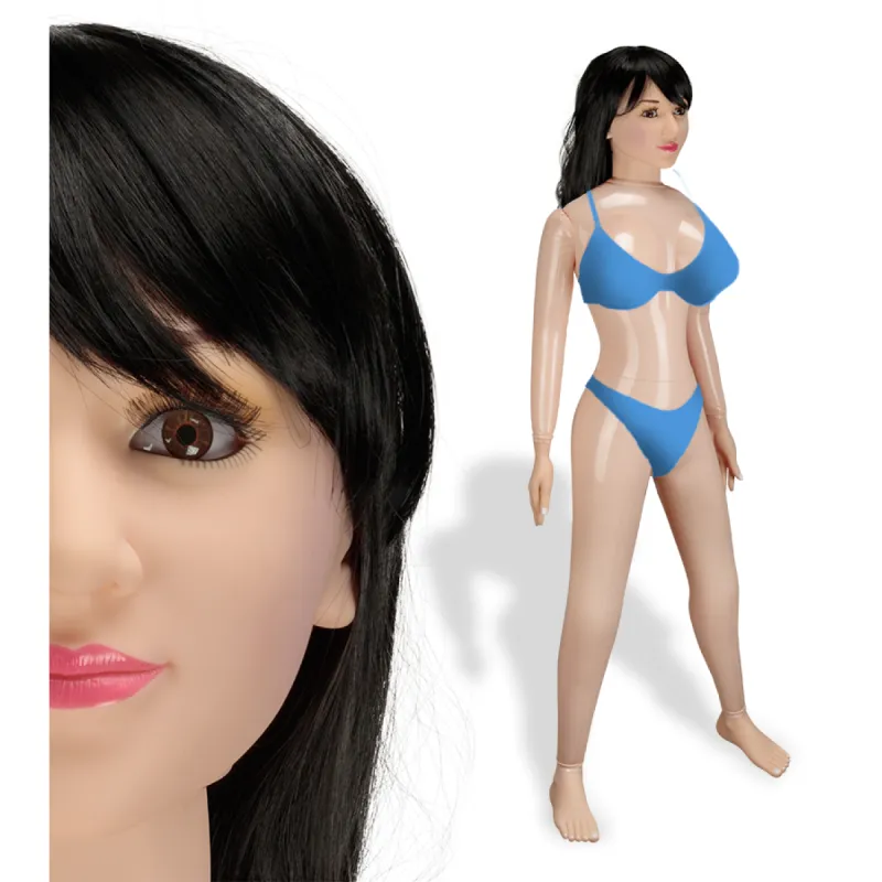 Poupée gonflable haute qualité brune yeux marron Dana