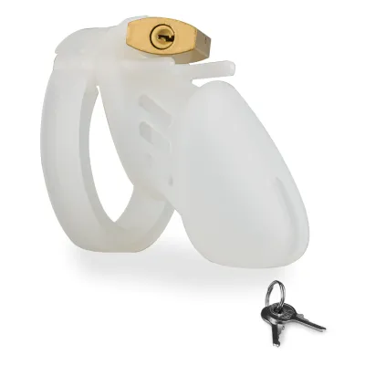 Cage à pénis en silicone et 5 anneaux Medusa