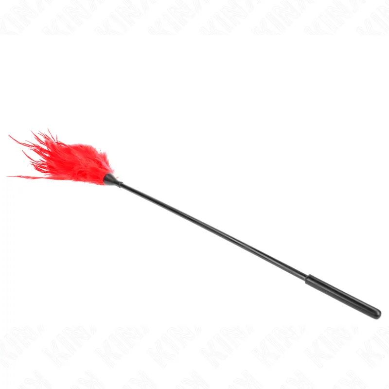 Plumeau Sensuel KINK Plumes Rouges 45cm - KINK