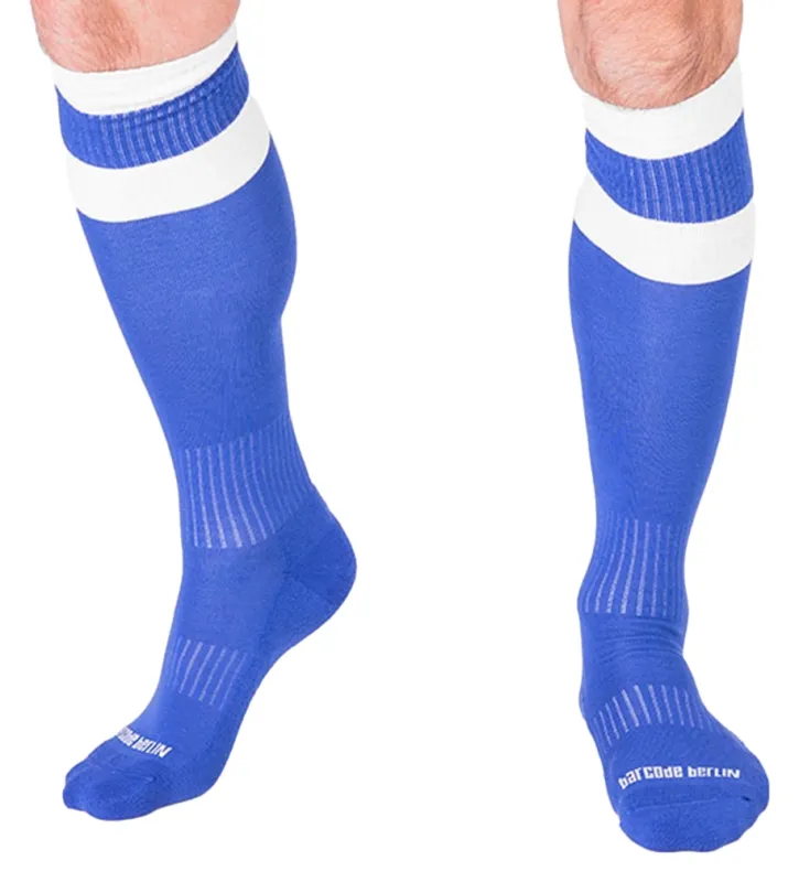 Chaussettes FOOTBALLS SOCKS Bleu-Blanc