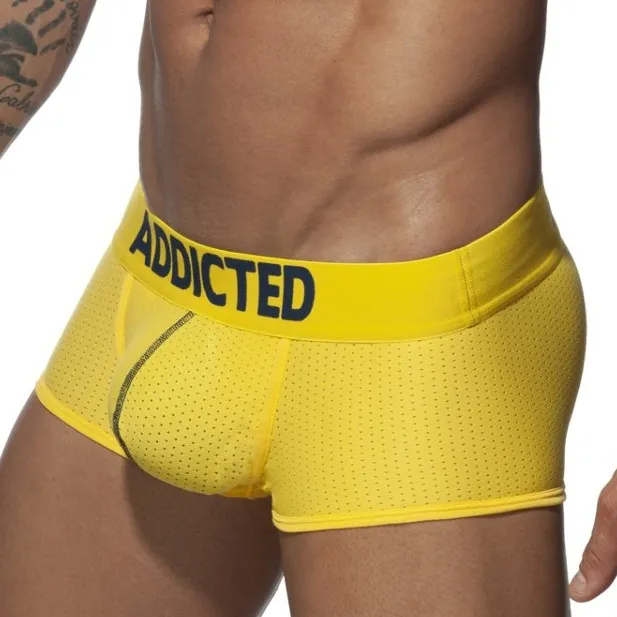 Boxer PUSH UP MESH Jaune