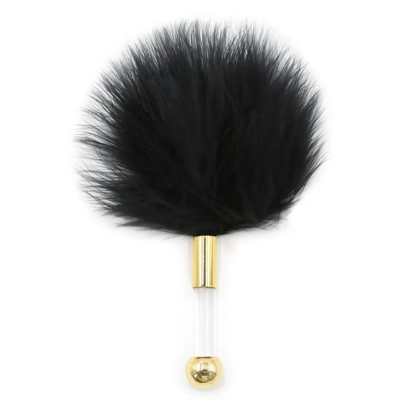 Plumeau GOLDEN CLEAR 15cm Noir