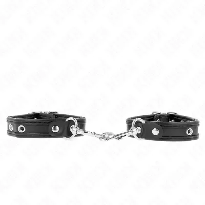 Bracelets BDSM Mini Noir avec Clous Réglables - KINK