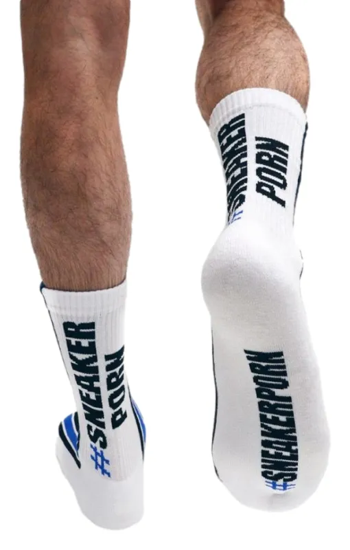 Chaussettes Sk8erboy SNEAKERPORN Blanc-Bleu