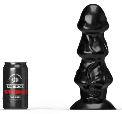 Plug XXL ABS22 SHUTTLECOCK All Black Steroïd 23 x 9cm