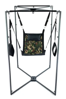 Kit Sling Tissu Carré Camouflage Armature Noire