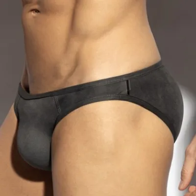 Slip Bikini SIMSUEDE Gris