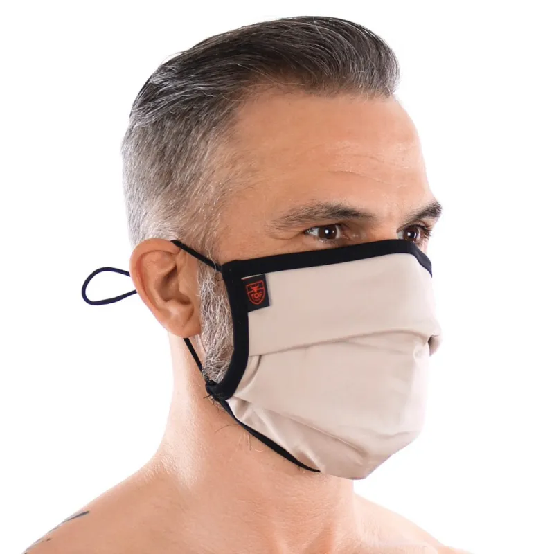 Masque lavable à plis FASHION Beige