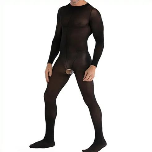 MenSexyWear Combinaison ouverte HYPNOSE Noire