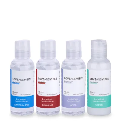 Pack découverte 4 lubrifiants LOVE AND VIBES 60ml