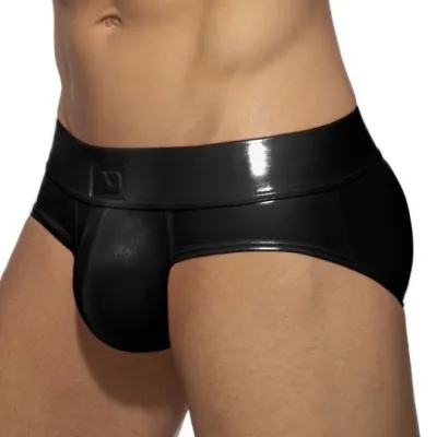 Slip NEON SHINY BRIEF Noir