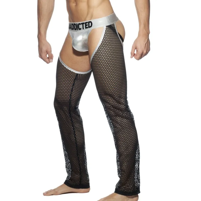 Addicted JOCK PANTS Argenté-Noir