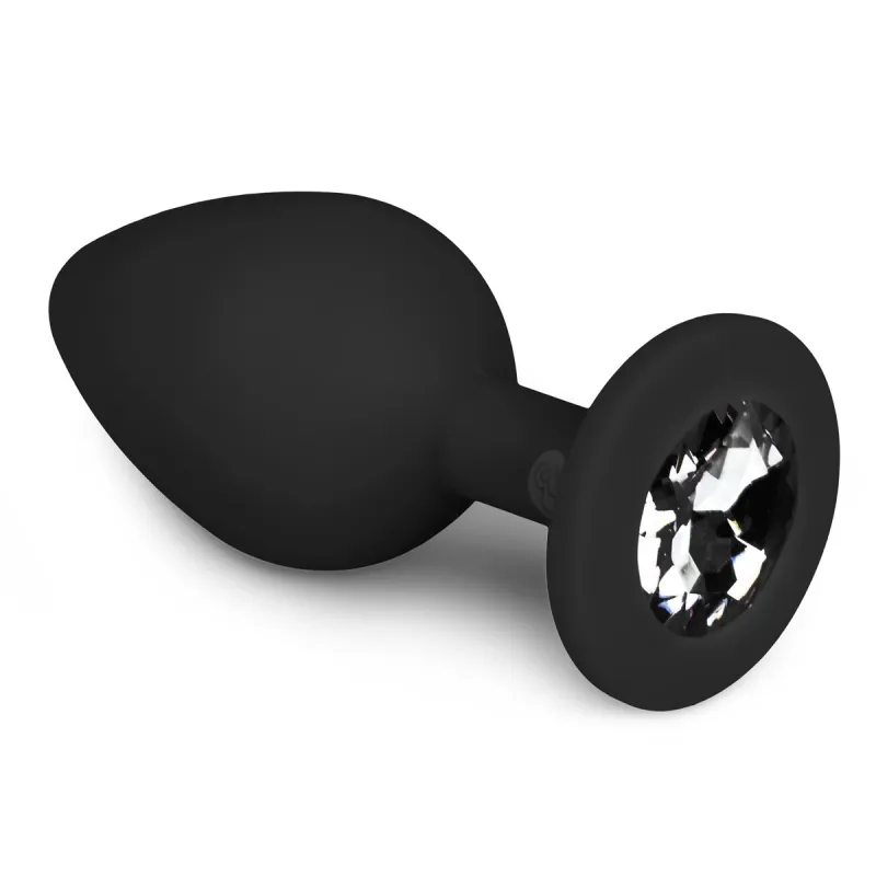 Plug Bijou DIAMOND 7 x 3.3 cm Noir