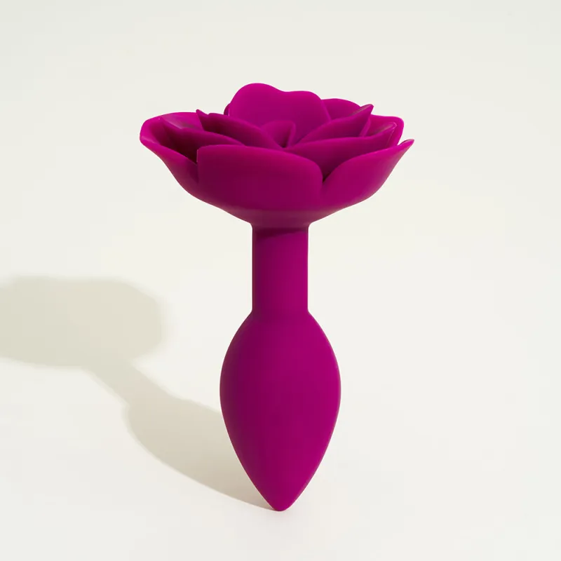 Plug anal silicone Roses Love to Love - insérable 8,5 cm