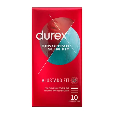 Préservatifs Sensitive Soft Slim Fit boîte de 10 - Durex