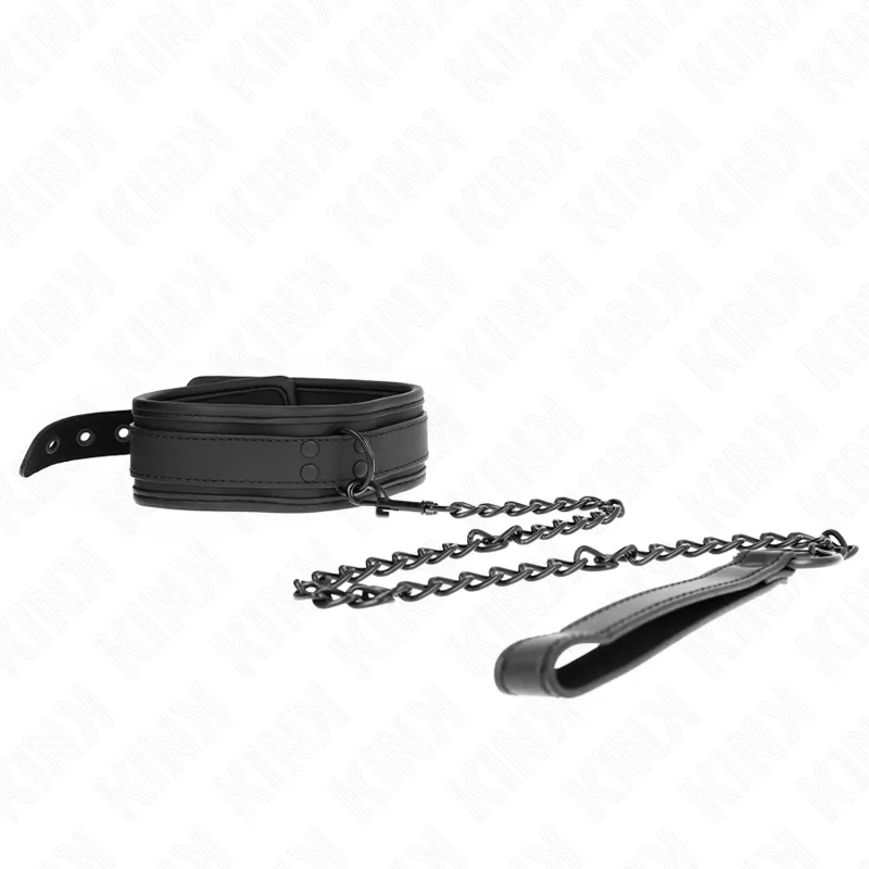 Collier de Bondage Néoprène Réglable avec Ceinture 78cm - Kink