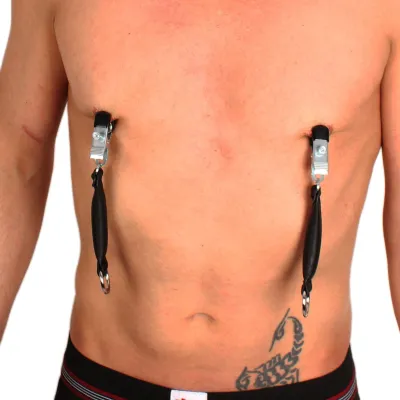 Pince à seins avec poids en cuir 80g X 2 - 2 pièces