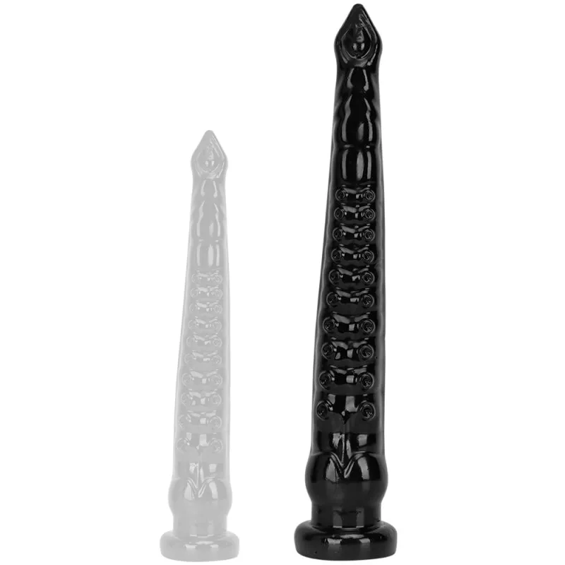 Gode long Tentacule PIOV M 56 x 8.5cm Noir