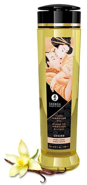 Huile de massage DESIRE Vanille fétiche 240mL