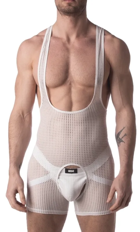 Barcode Berlin Singlet Backless PAN Blanc