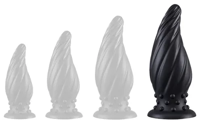 Plug Silicone SPIRAL PIK XL 21 x 8 cm Noir