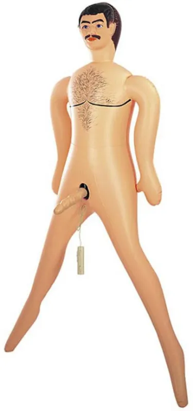 Poupée Gonflable Cow Boy avec Gode vibrant