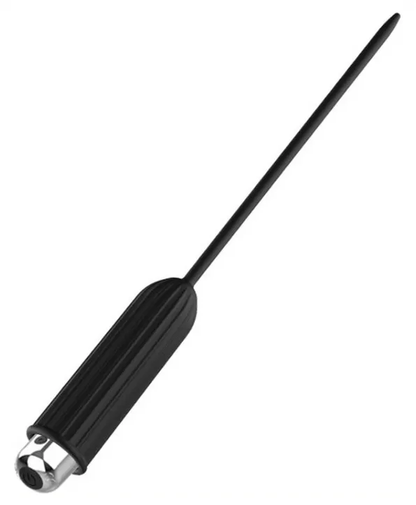 Tige d'urètre Vibrante en silicone GLOSSY 15cm - Diamètre 4mm