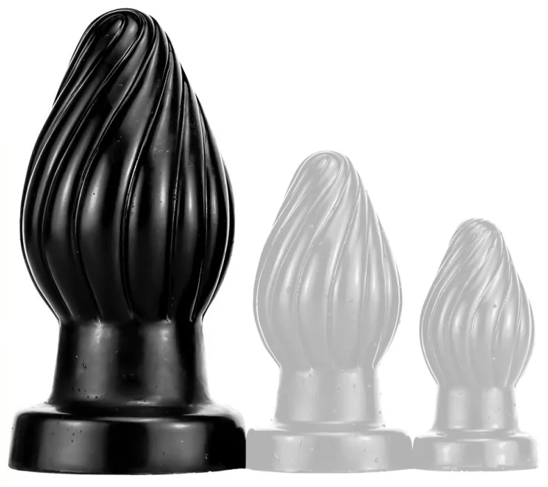 Plug SPIRAL L 12 x 6.5cm Noir